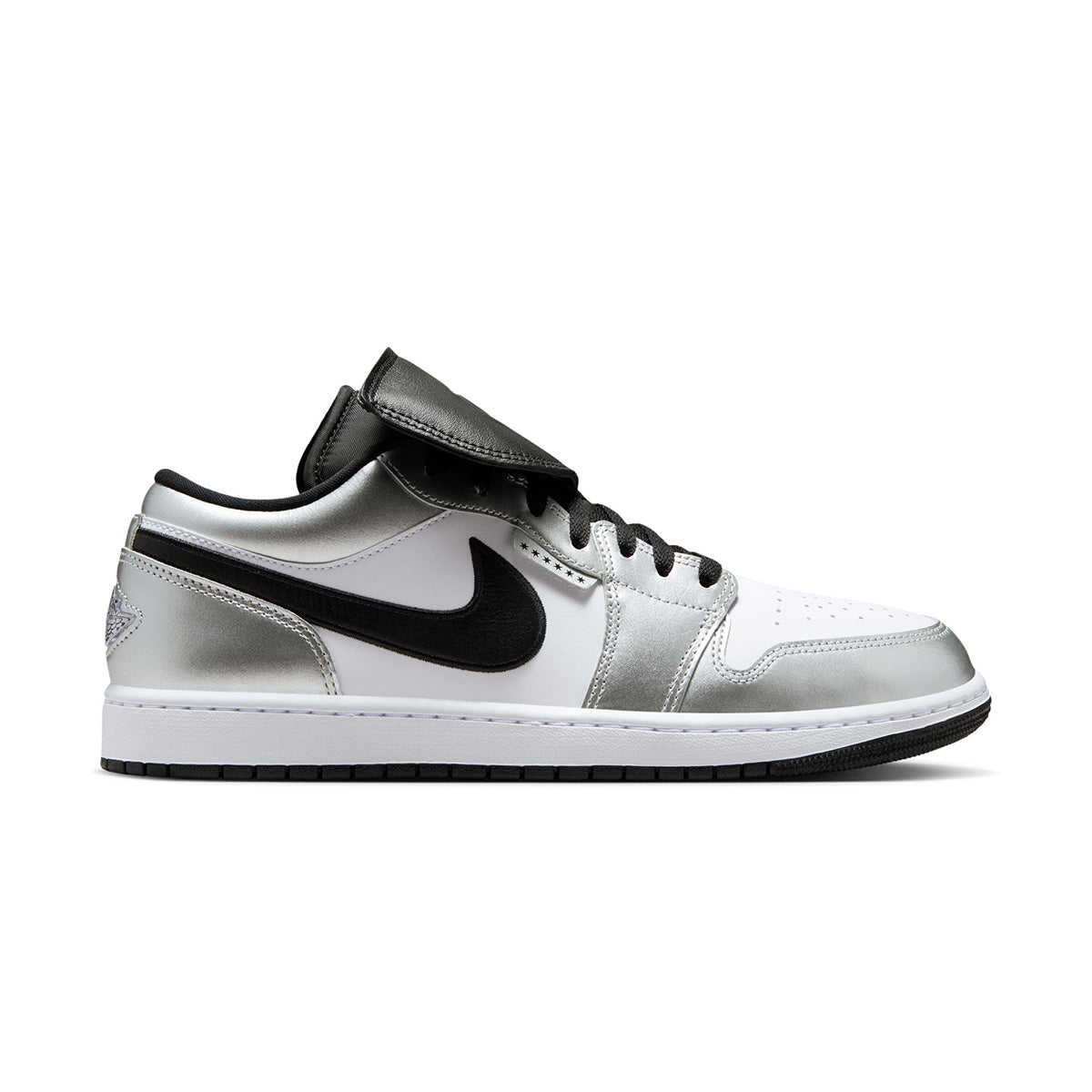 Air Jordan 1 Low SE 'WHITE/BLACK-WHITE/METALLIC SILVER'
