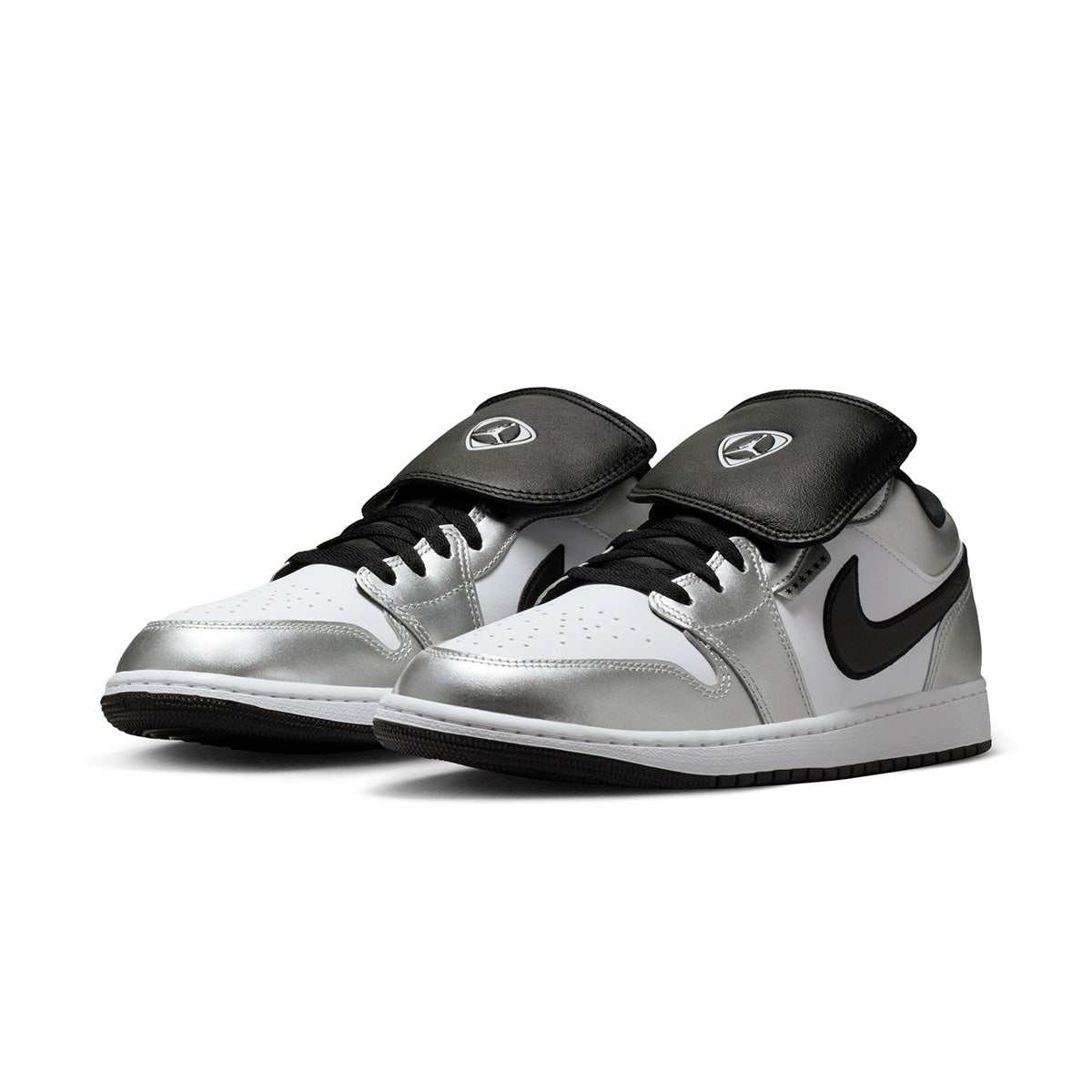 Air Jordan 1 Low SE 'WHITE/BLACK-WHITE/METALLIC SILVER'