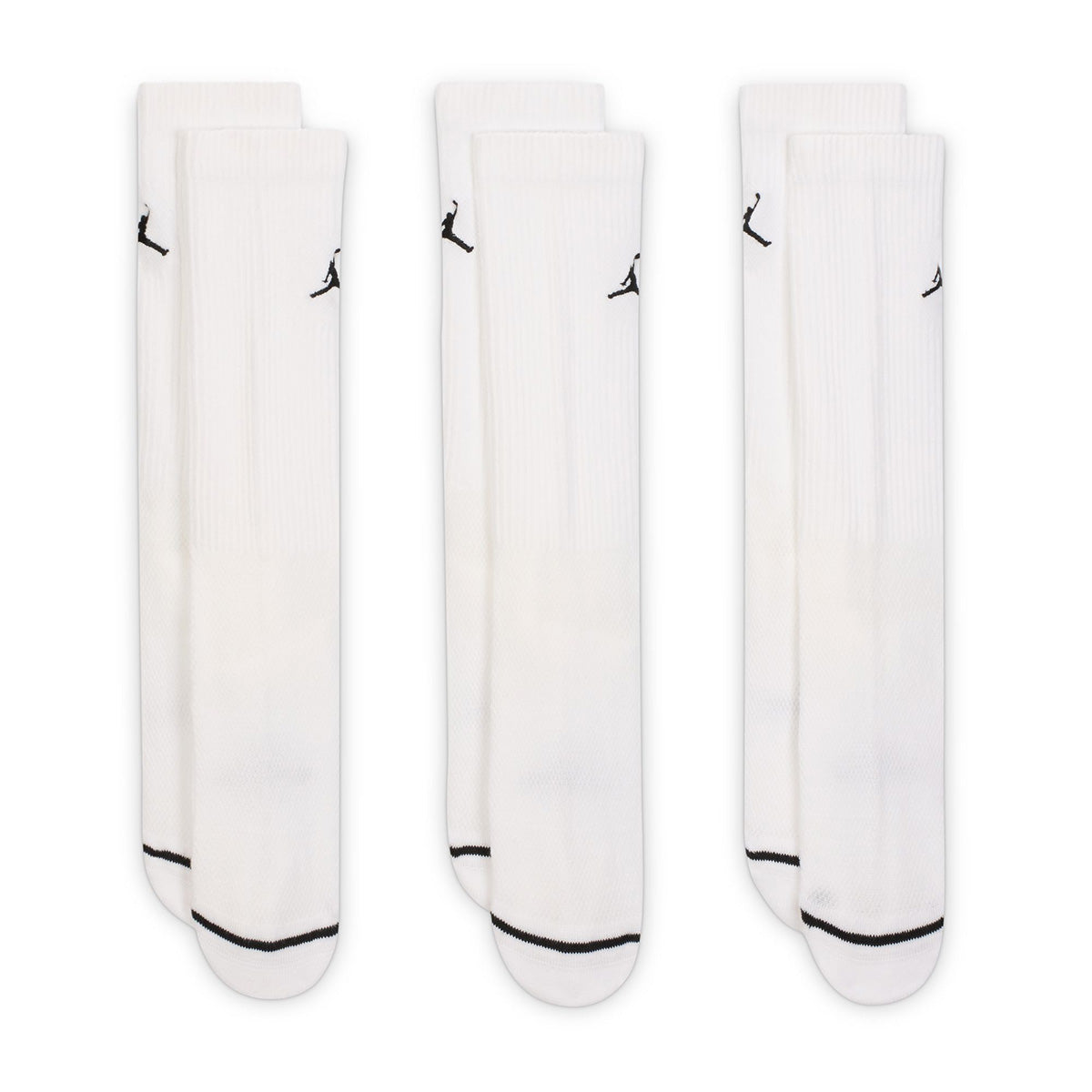 Everyday Crew Socks 3-Pair 'WHITE/BLACK'