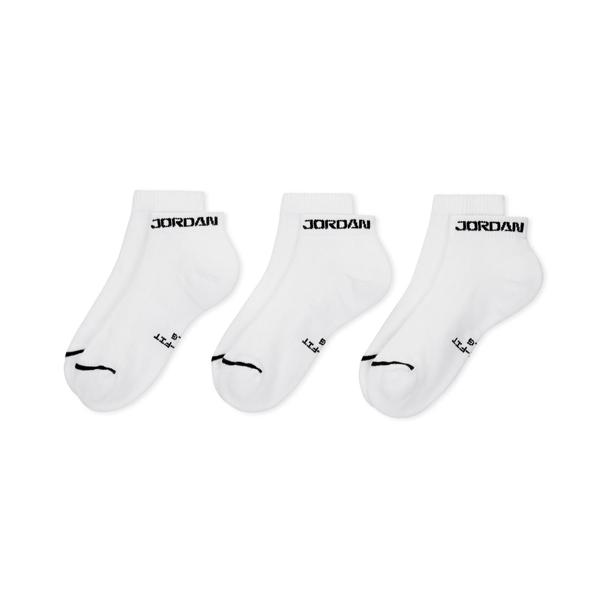 Everyday Elevated No-show Socks 3-Pair 'WHITE/BLACK'