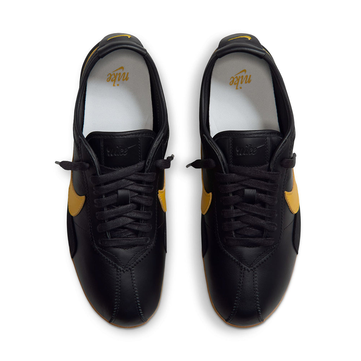 Wmns Moon Shoe OG Leather 'BLACK/YELLOW OCHRE/GUM LIGHT BROWN'