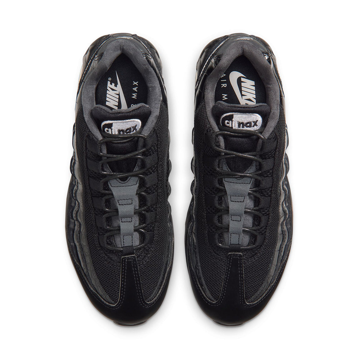 Wmns Air Max 95 Big Bubble SE 'BLACK/METALLIC SILVER/WHITE'