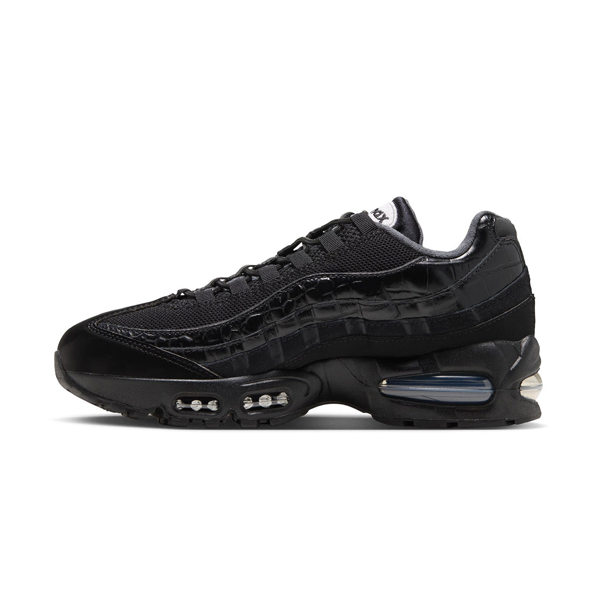 Wmns Air Max 95 Big Bubble SE 'BLACK/METALLIC SILVER/WHITE'