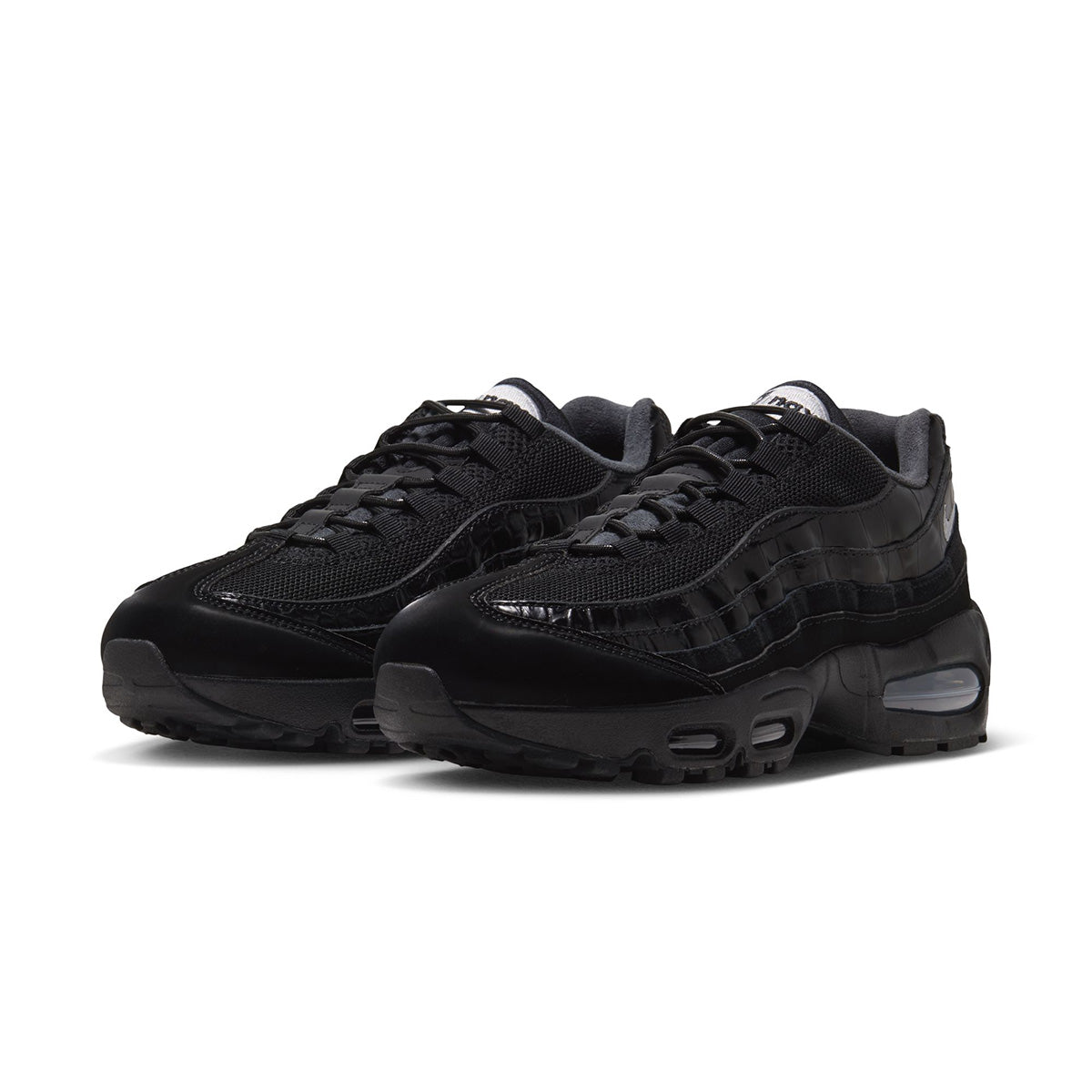Wmns Air Max 95 Big Bubble SE 'BLACK/METALLIC SILVER/WHITE'