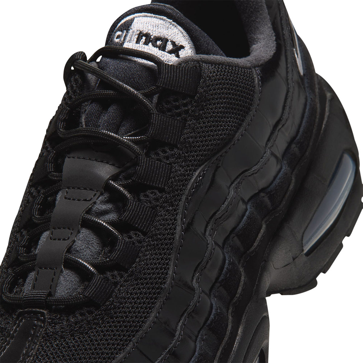 Wmns Air Max 95 Big Bubble SE 'BLACK/METALLIC SILVER/WHITE'