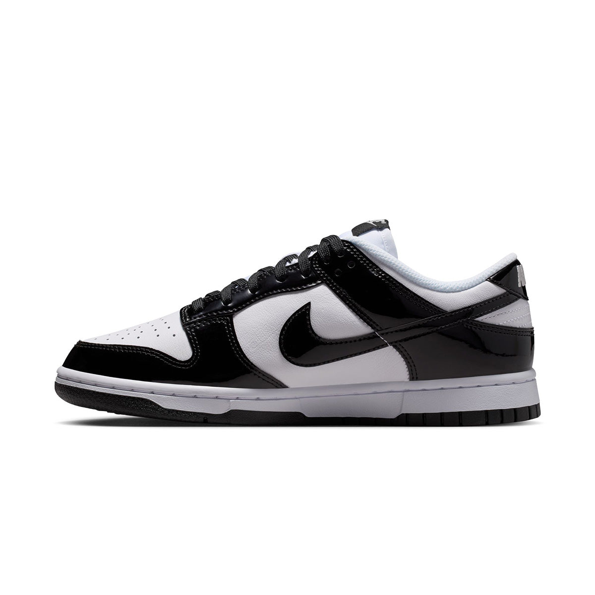 Dunk Low SE 'WHITE/BLACK/WHITE/METALLIC SILVER'