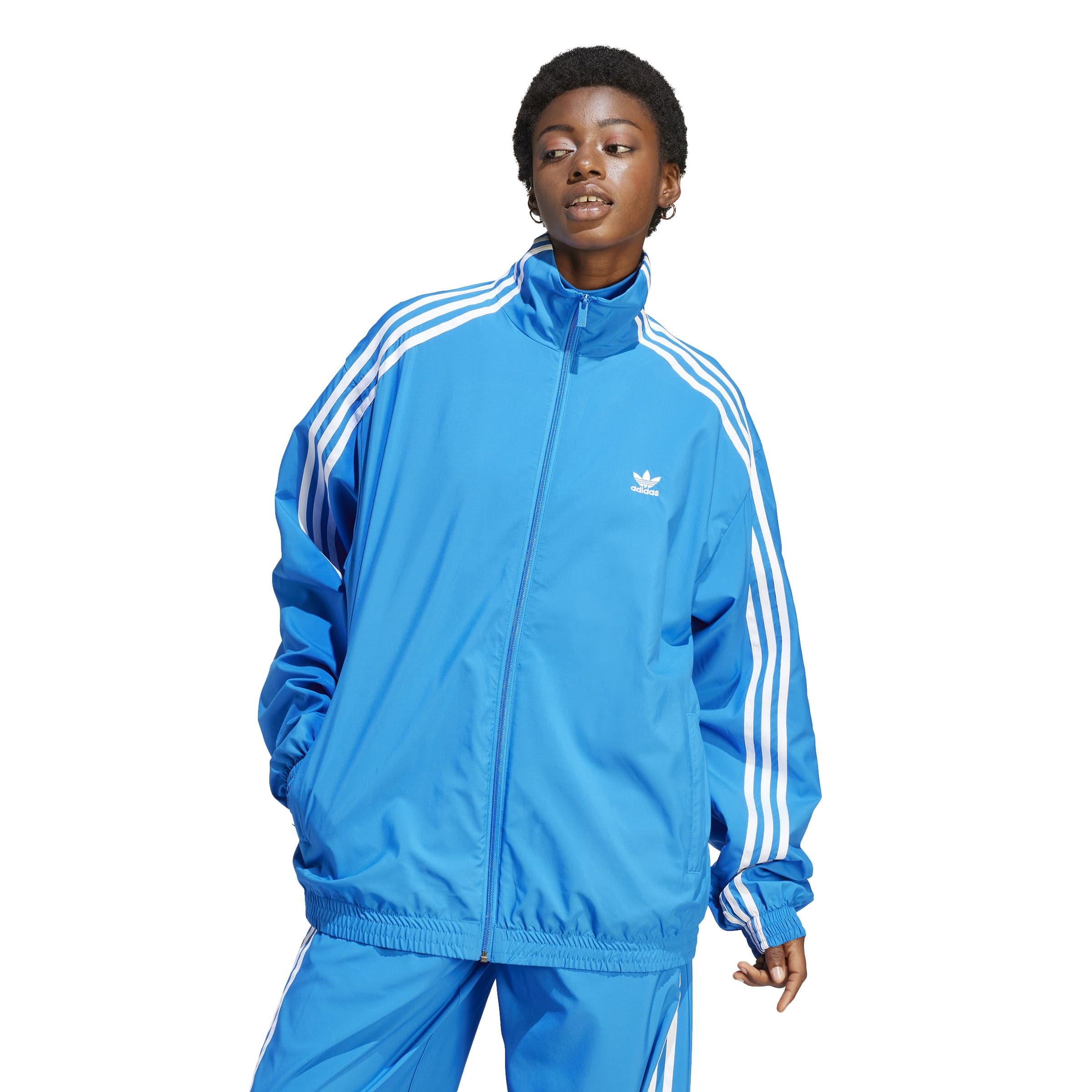 Blue adidas hotsell tracksuit top