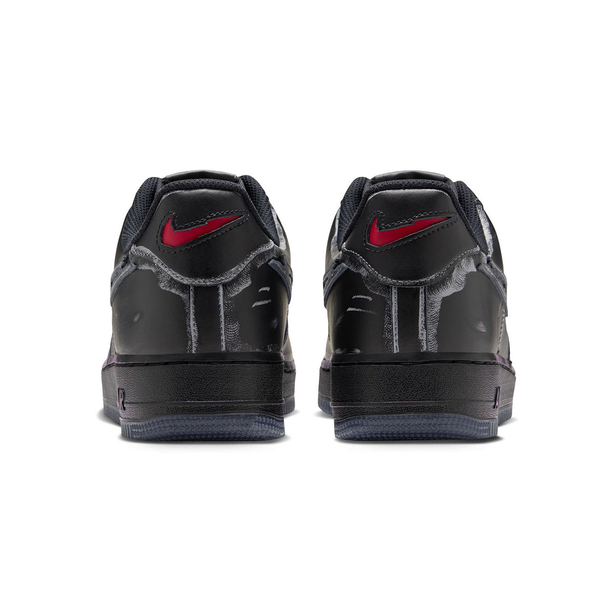 AIR FORCE 1 '07 'BLACK/STEALTH/GYM RED/METALLIC SILVER'
