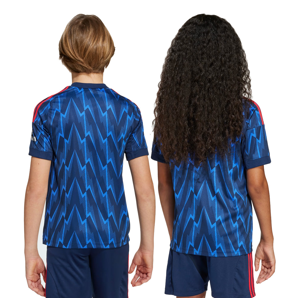 Arsenal 25/26 Away Kids Jersey 'Night Indigo / Grey Two'