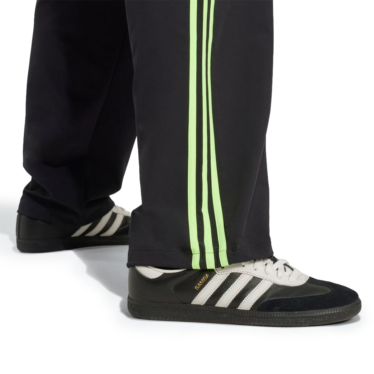 Adicolor Woven Drill Pant 'Black/Signal Green'