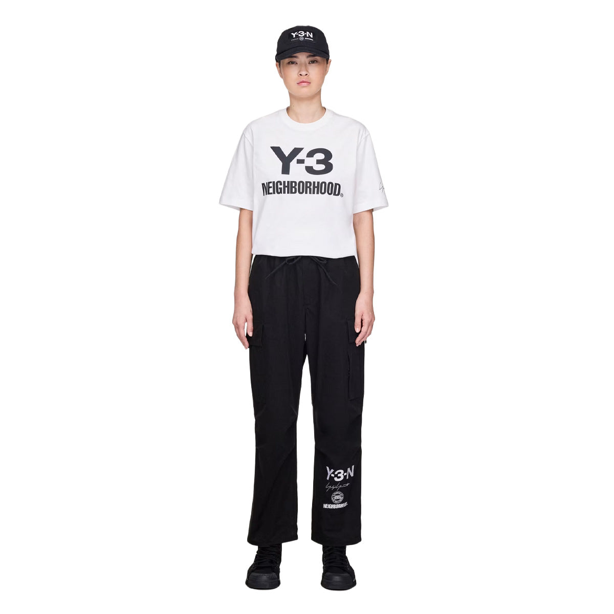 Y-3 NBHD Logo Tee 'Core White'