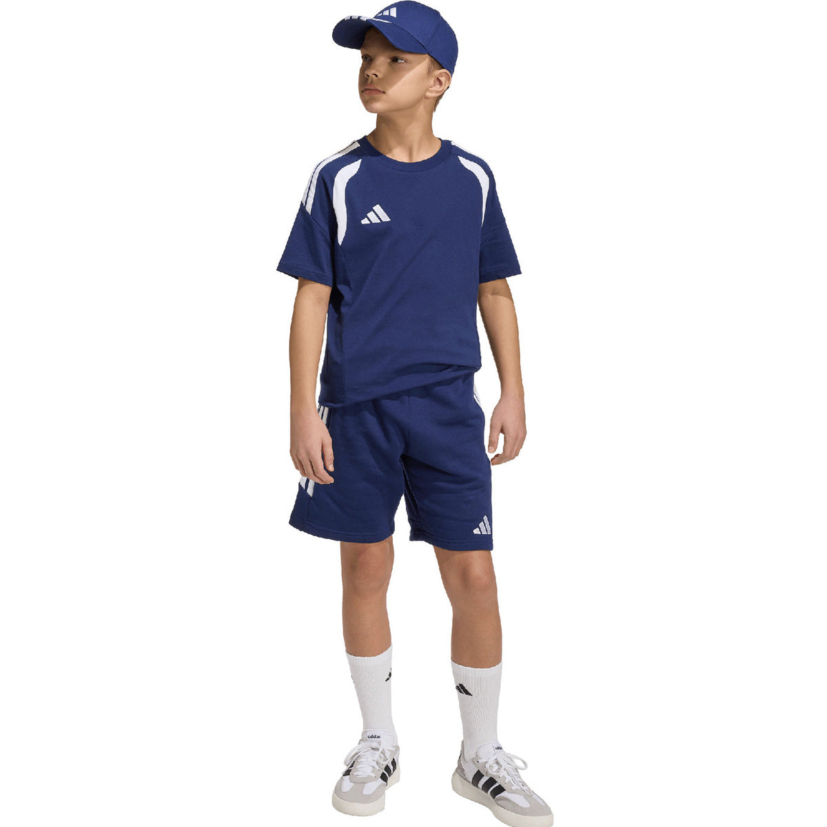 Tiro 26 League Sweat Short Kids 'Team Navy Blue/White'