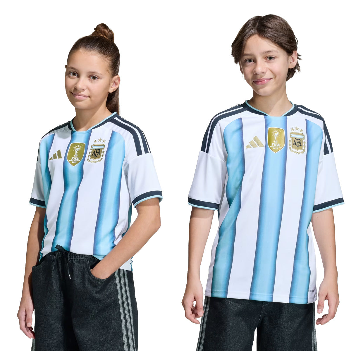 Argentina 26 Home Kids Jersey 'White / Icey Blue / Light Blue'