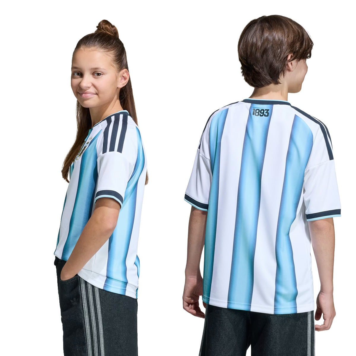 Argentina 26 Home Kids Jersey 'White / Icey Blue / Light Blue'