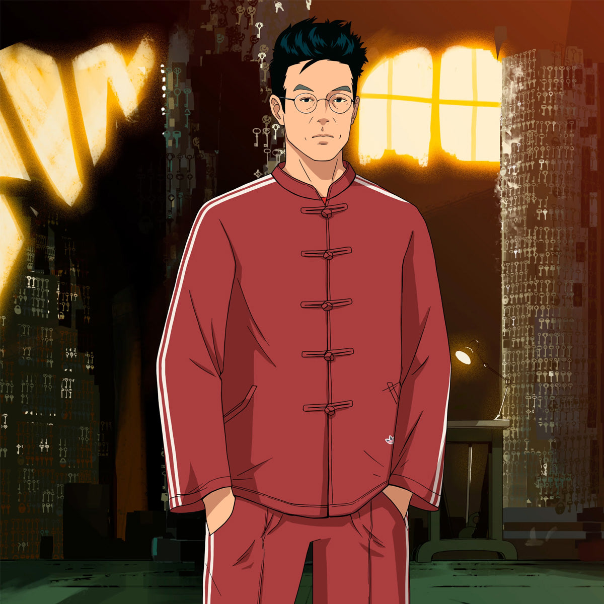 + CLOT TRACK JACKET BY EDISON CHEN 'Fox Brown'