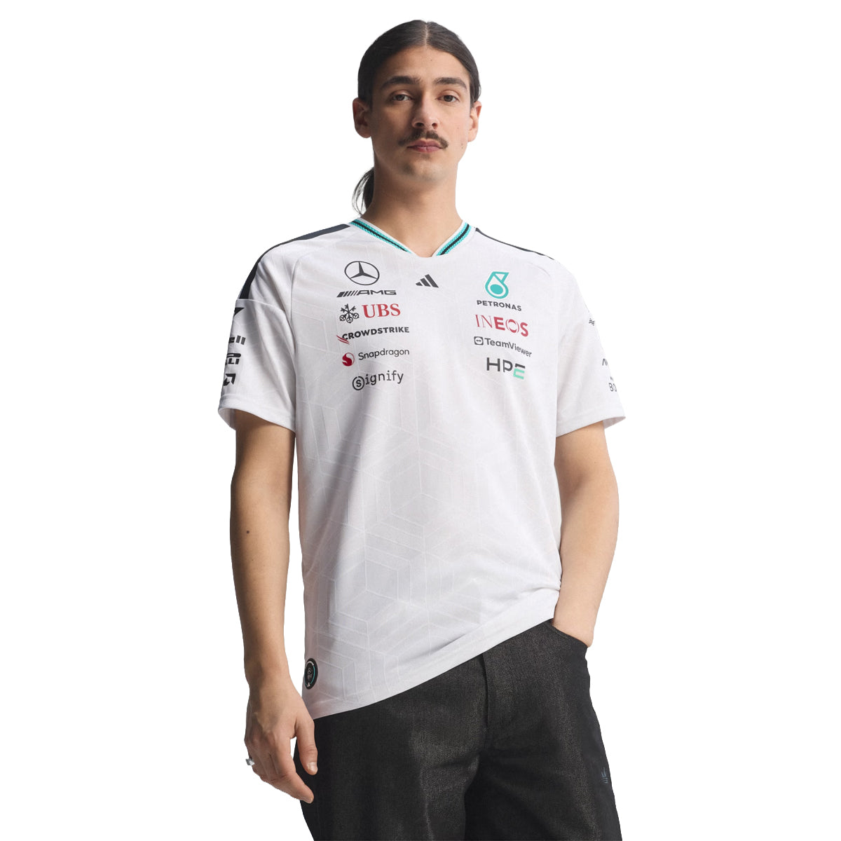 MERCEDES - AMG PETRONAS FORMULA 1 TEAM DRIVER JERSEY AUTHENTIC 'WHITE'