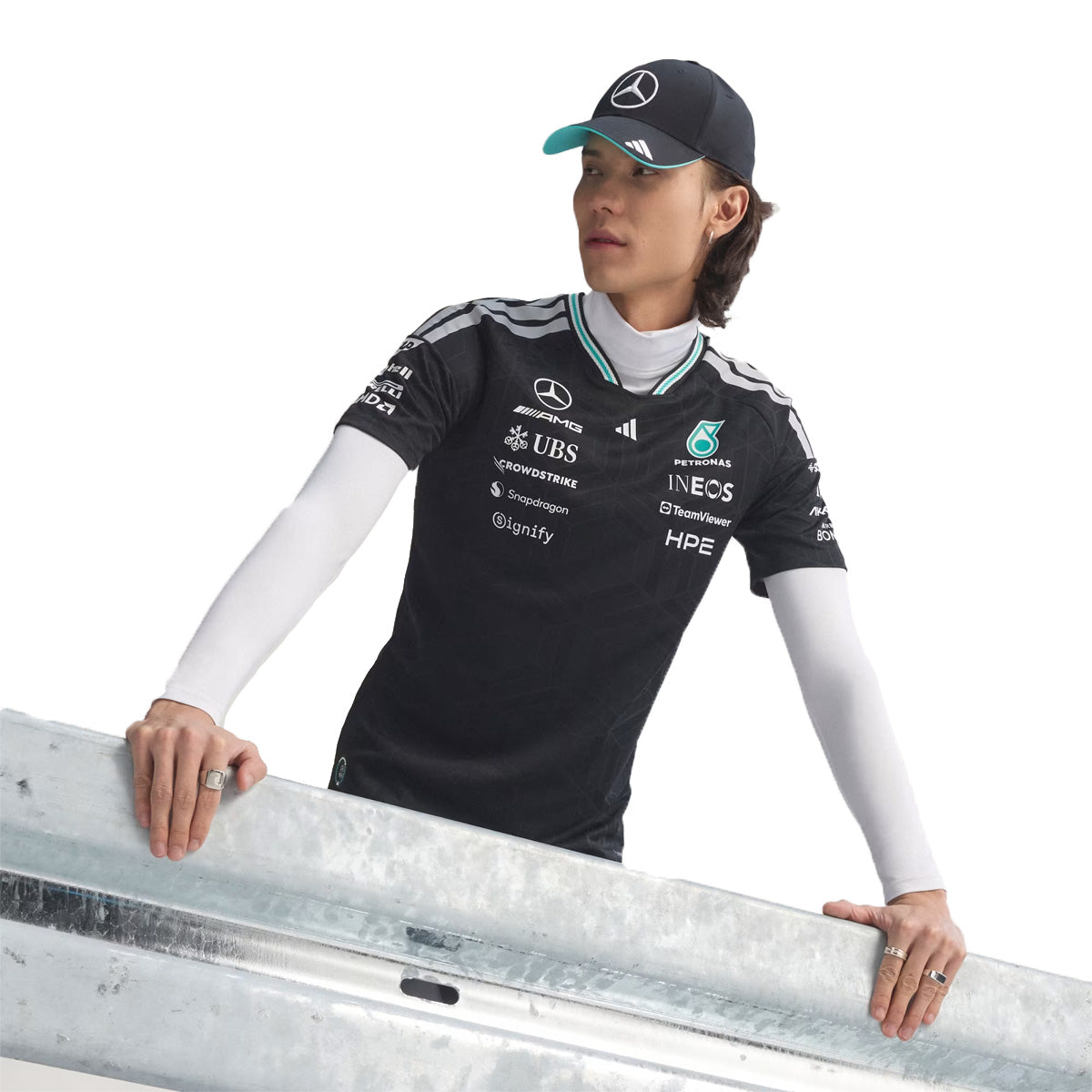 MERCEDES - AMG PETRONAS FORMULA 1 TEAM DRIVER JERSEY AUTHENTIC 'BLACK'