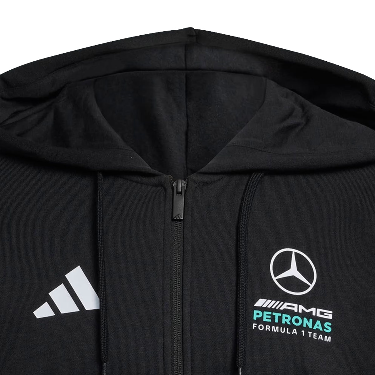 '+ MERCEDES - AMG PETRONAS FORMULA 1 TEAM DNA FULL ZIP HOODY 'Black / Semi Mint Rush'