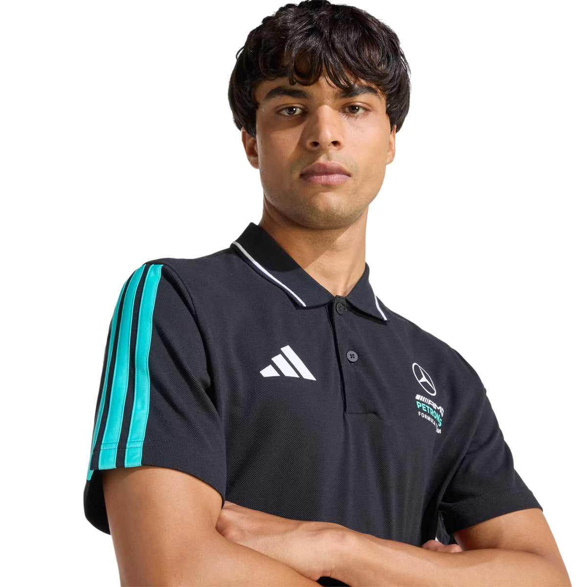 MERCEDES - AMG PETRONAS FORMULA 1 TEAM DNA POLO SHIRT 'BLACK'