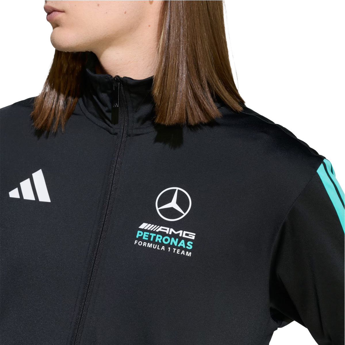 + MERCEDES - AMG PETRONAS FORMULA 1 TEAM DNA TRACK TOP 'Black / Semi Mint Rush'