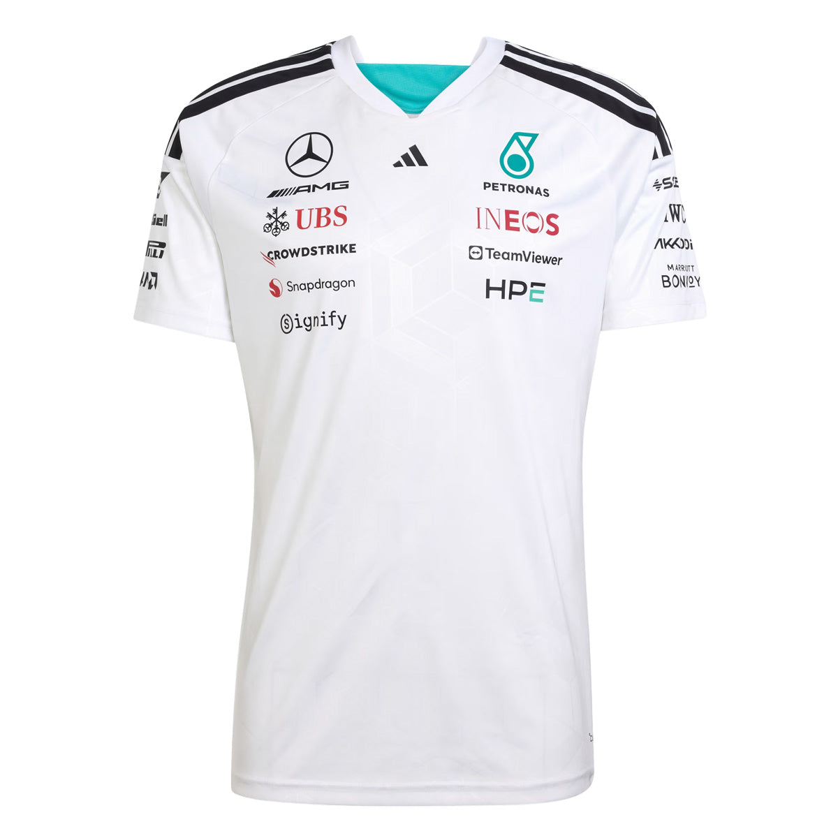 + MERCEDES - AMG PETRONAS FORMULA 1 TEAM DRIVER JERSEY 'White'