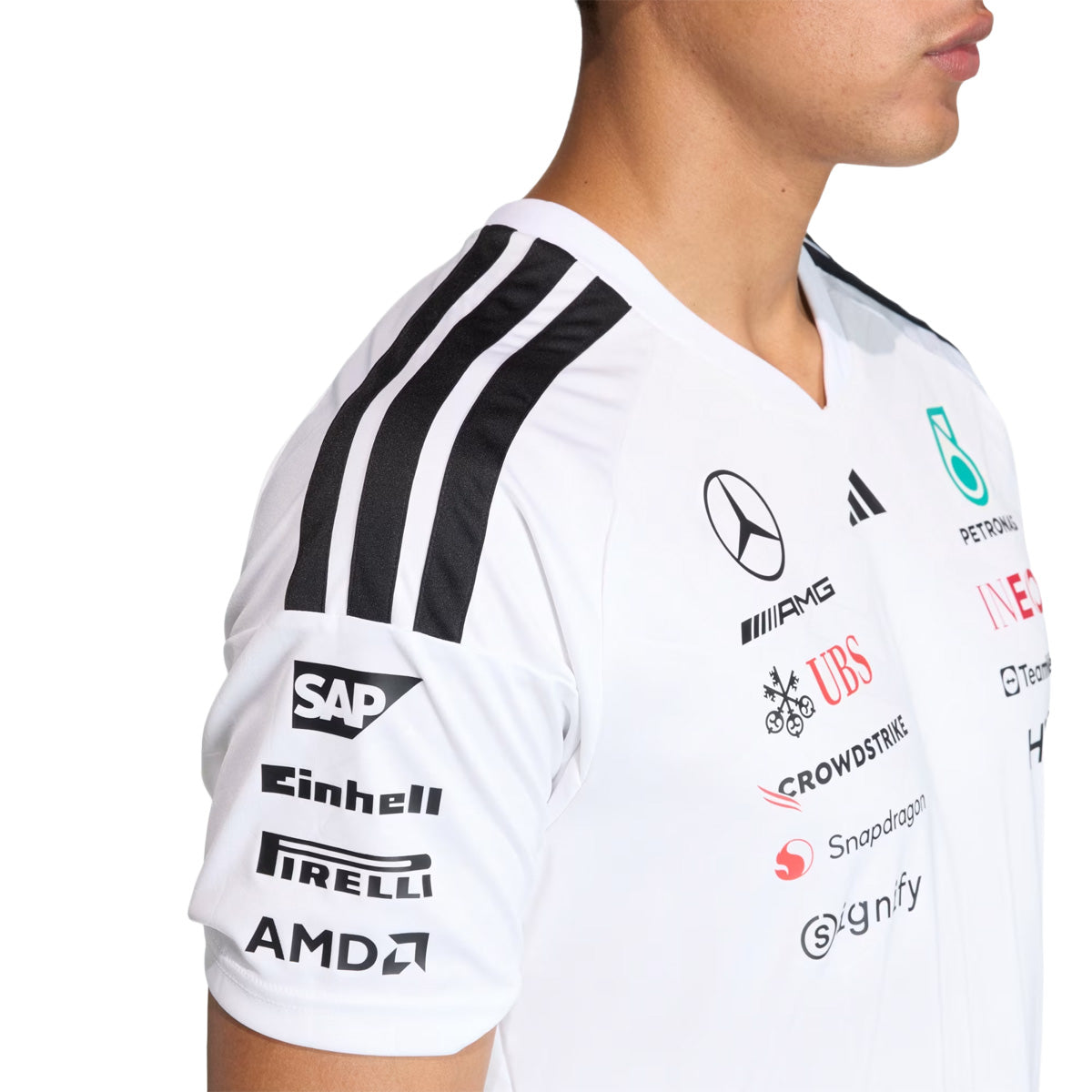 + MERCEDES - AMG PETRONAS FORMULA 1 TEAM DRIVER JERSEY 'White'