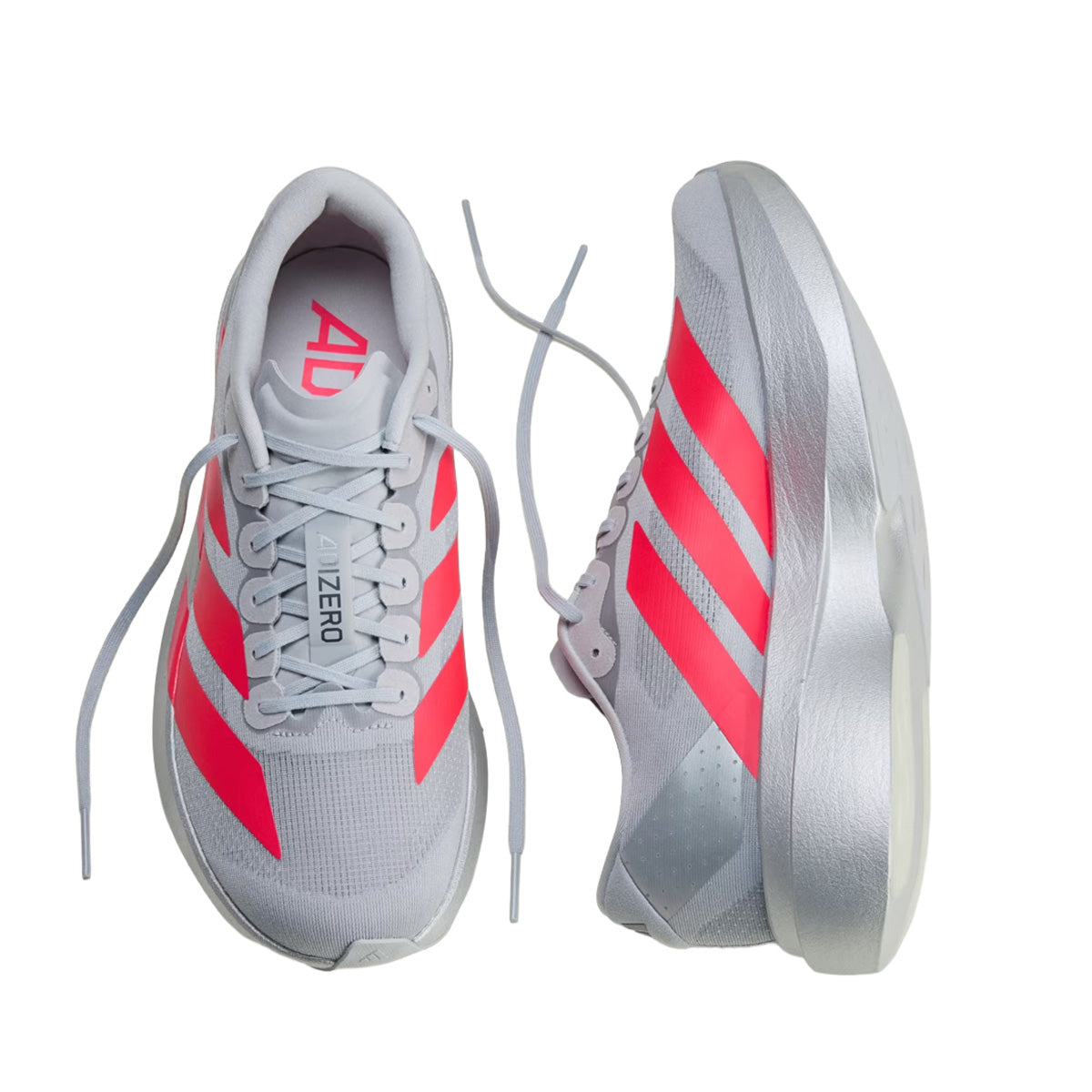Adizero EVO SL 'Silver Metallic / Lucid Red / Iron Metallic'