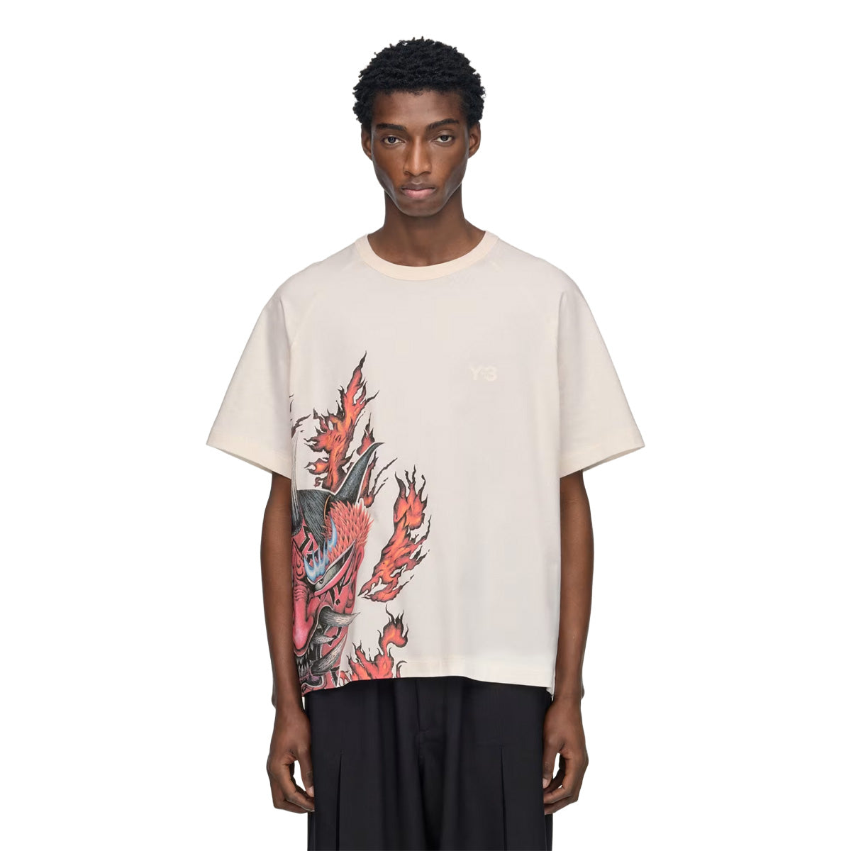 Y-3 GRAPHIC SHORT SLEEVE TEE 'White'