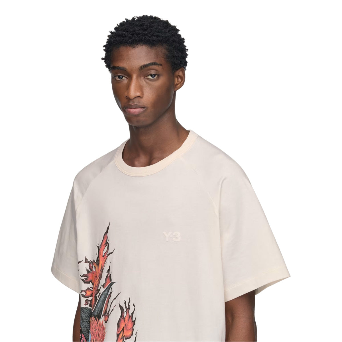 Y-3 GRAPHIC SHORT SLEEVE TEE 'White'