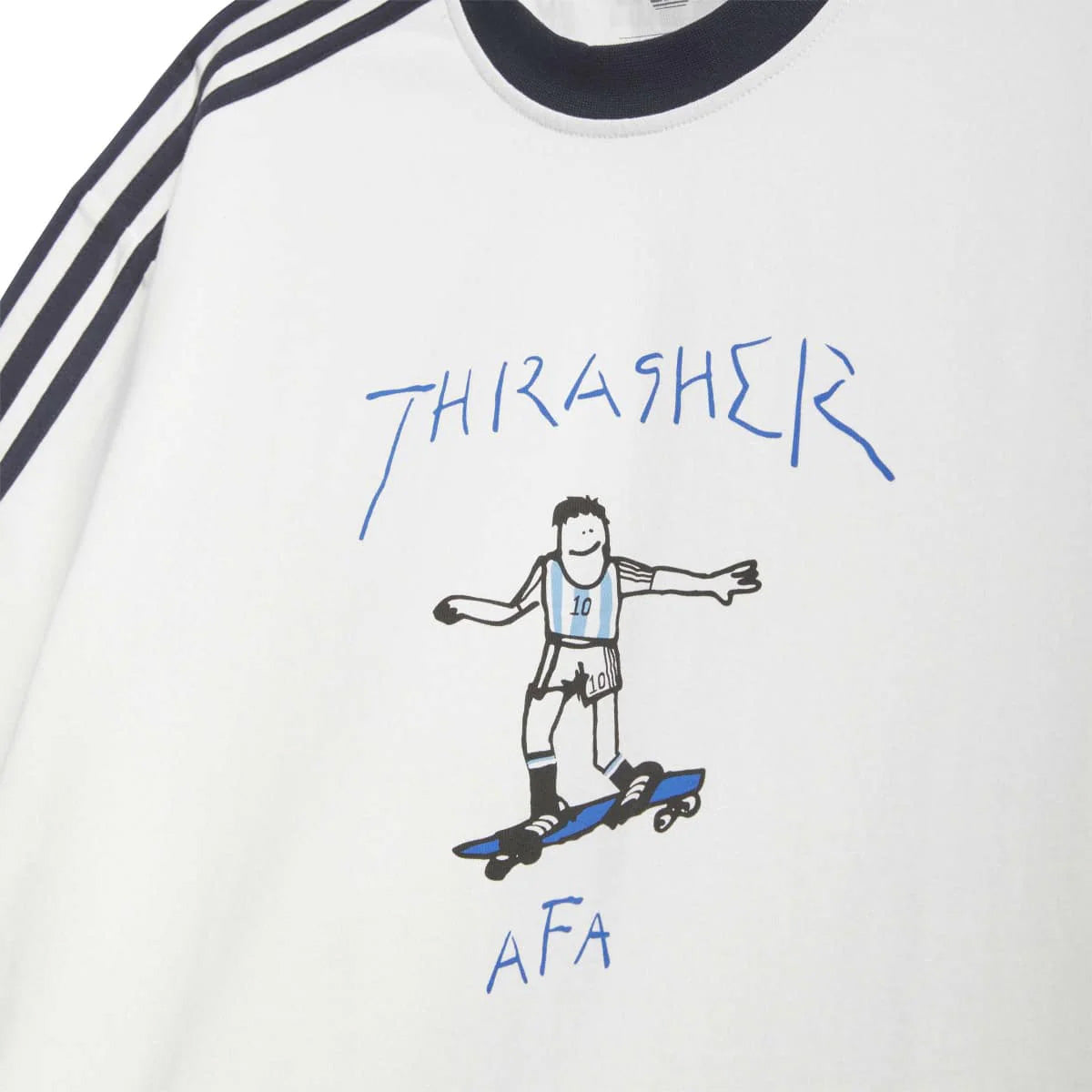 + Thrasher + Argentina Gonz Ringer T-Shirt 'Core White'