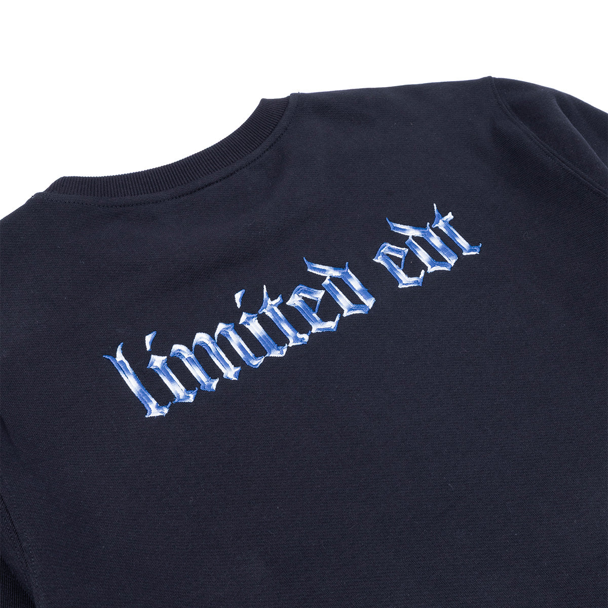 Limited Edt 'Midnight Script' Crewneck 'Black/White/Blue'