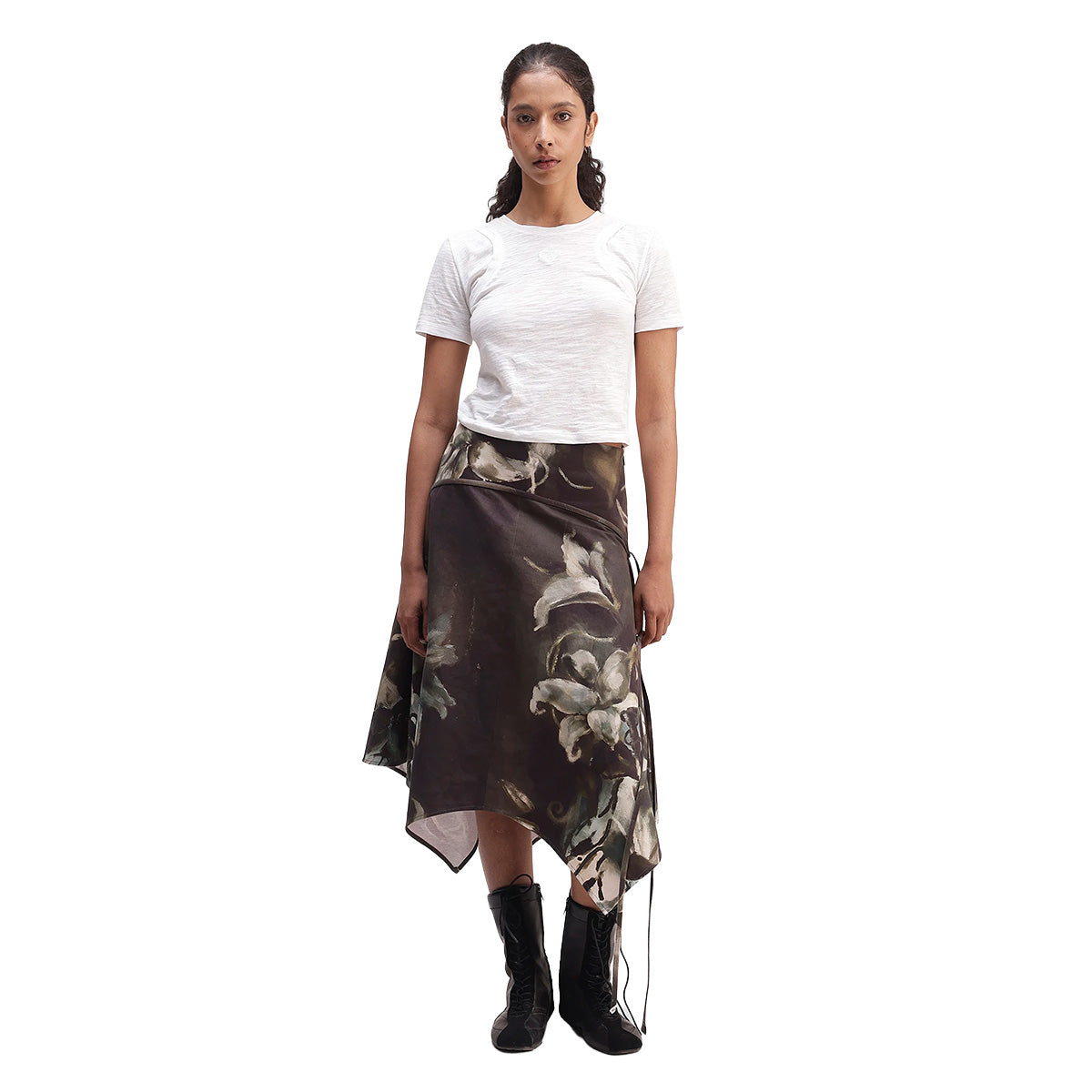Lilies Panelled Skirt