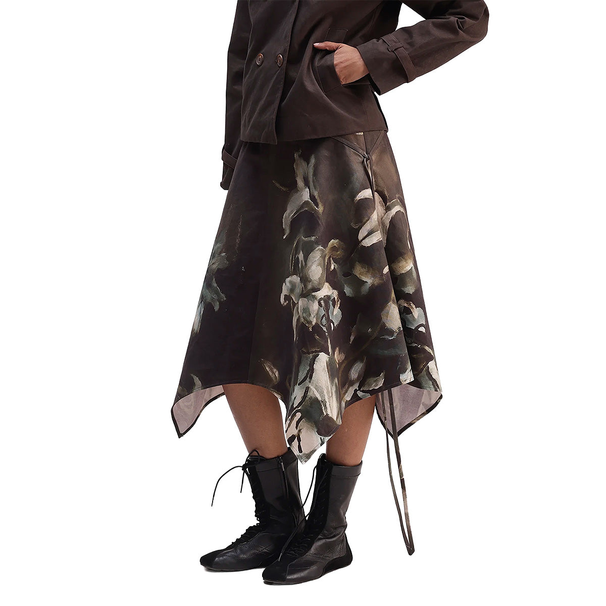 Lilies Panelled Skirt