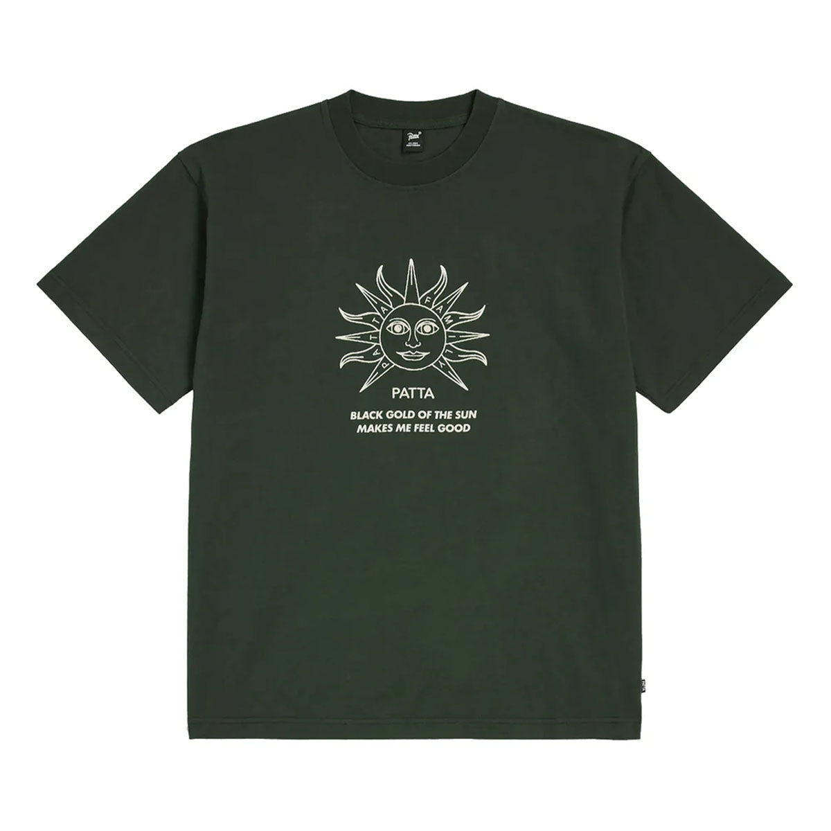 Patta Black Gold Sun Tee 'Pirate Black'