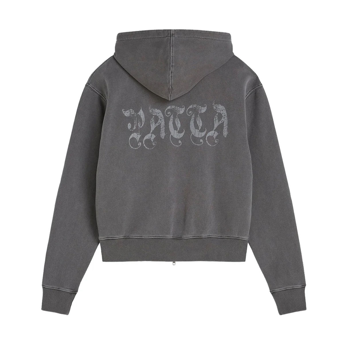 Studded Washed Zip-Up Hoodie 'Volcanic Glass'