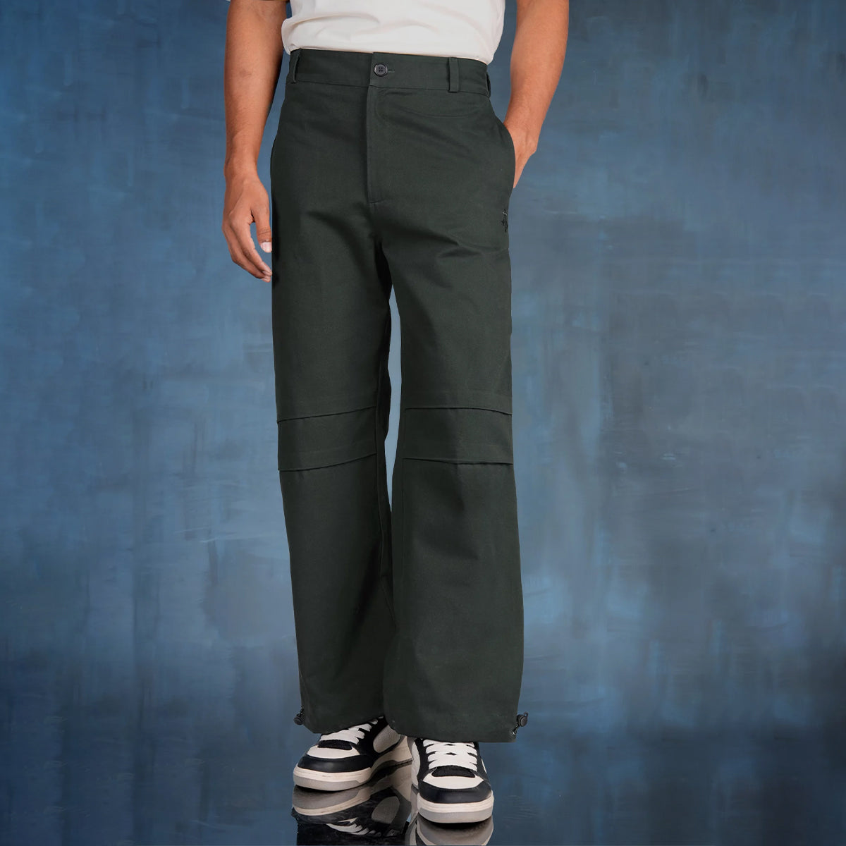 Soft Twill Bungee Pants In Pine