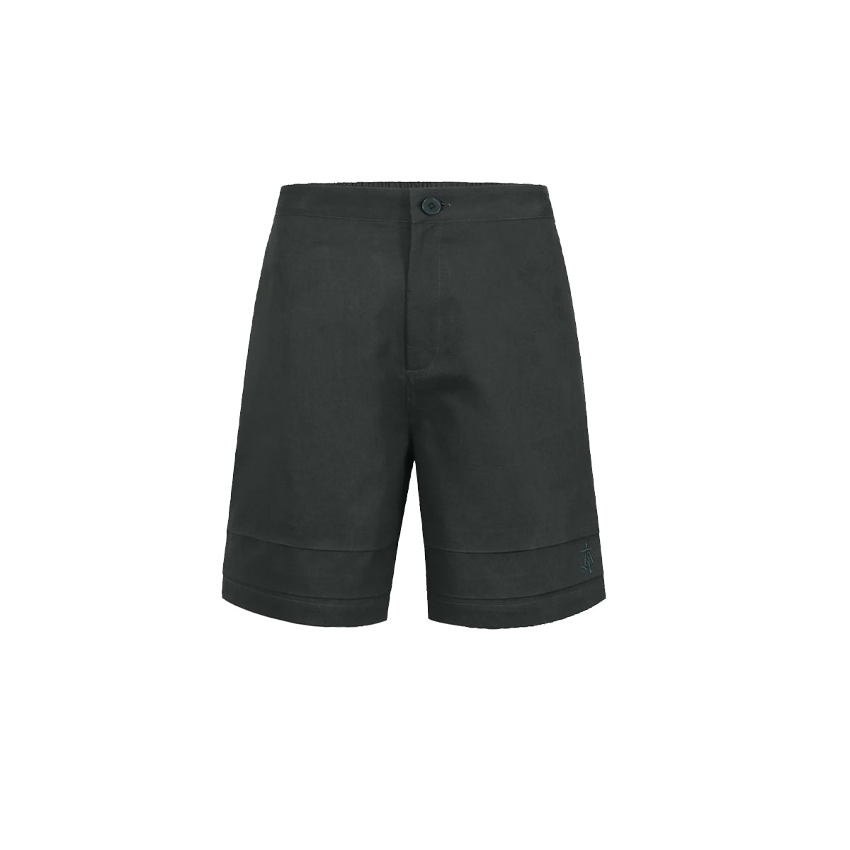 Soft Twill Constructed Shorts In Pine