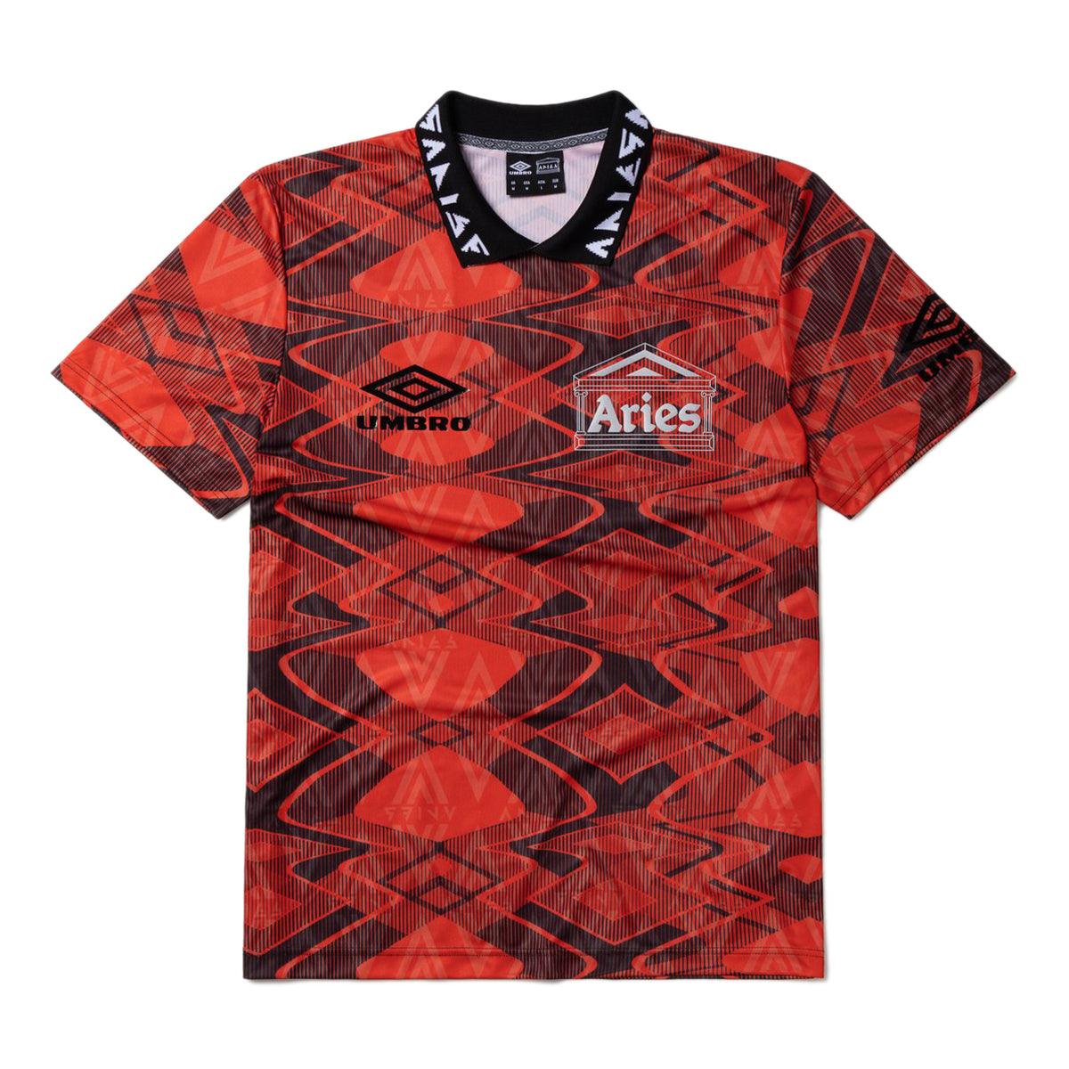 UMBRO ARIES SS FOOTBALL JERSEY RED